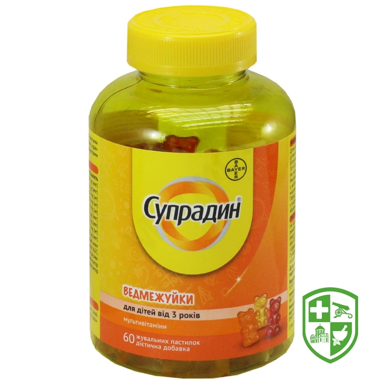 Супрадин ведмежуйки пастилки жув. №60