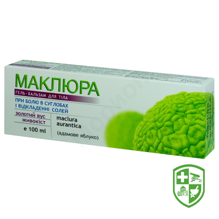 Гель-бальзам для тіла Маклюра, золотой вус, живокіст 100 мл