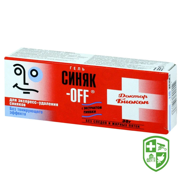 Синяк-оф експрес-видалення синців Доктор Біокон гель 30 мл, експрес, н/тонуюч.