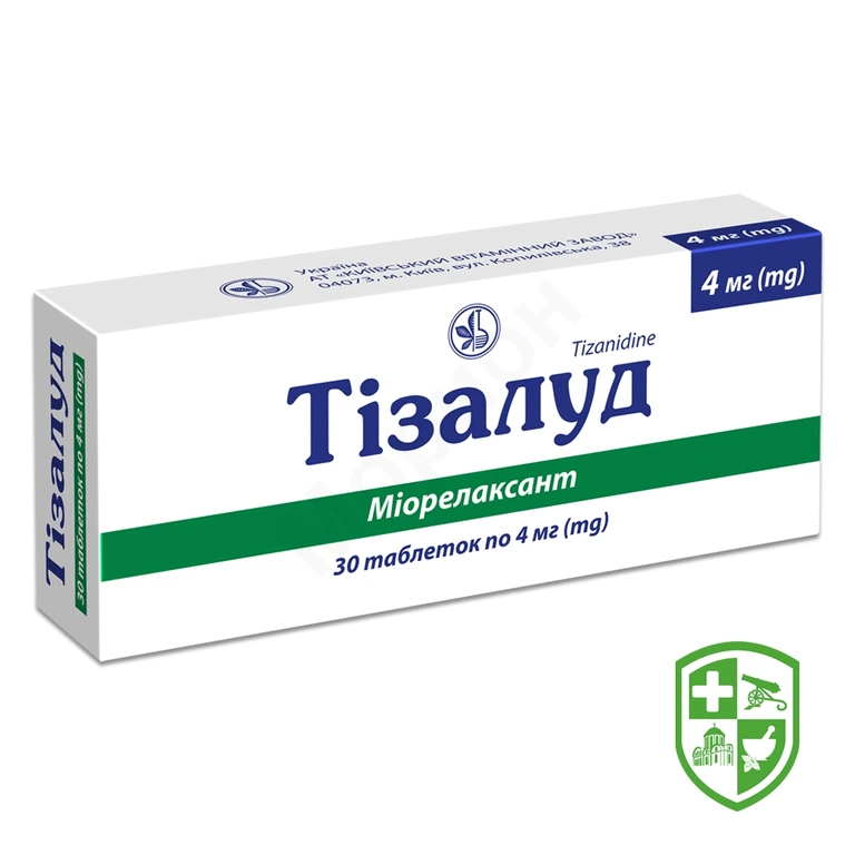 Тізалуд табл. 4 мг №30