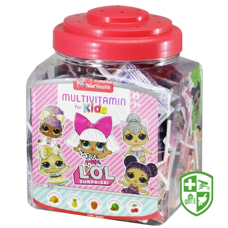 Натхелс мультивітаміни для дітей льодяники