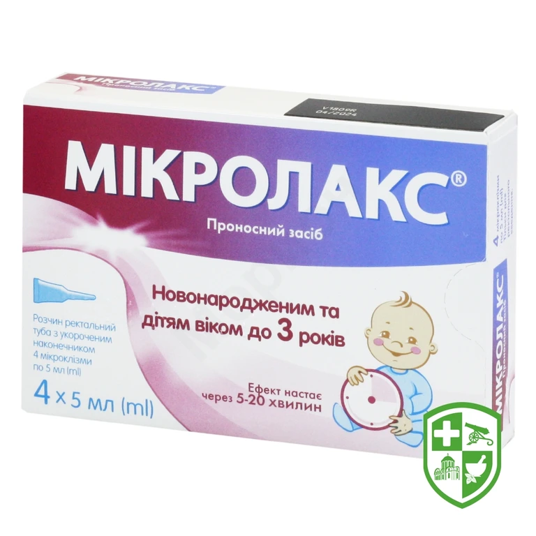 Мікролакс р-н рект. 5.мл з укороч. наконечником №4