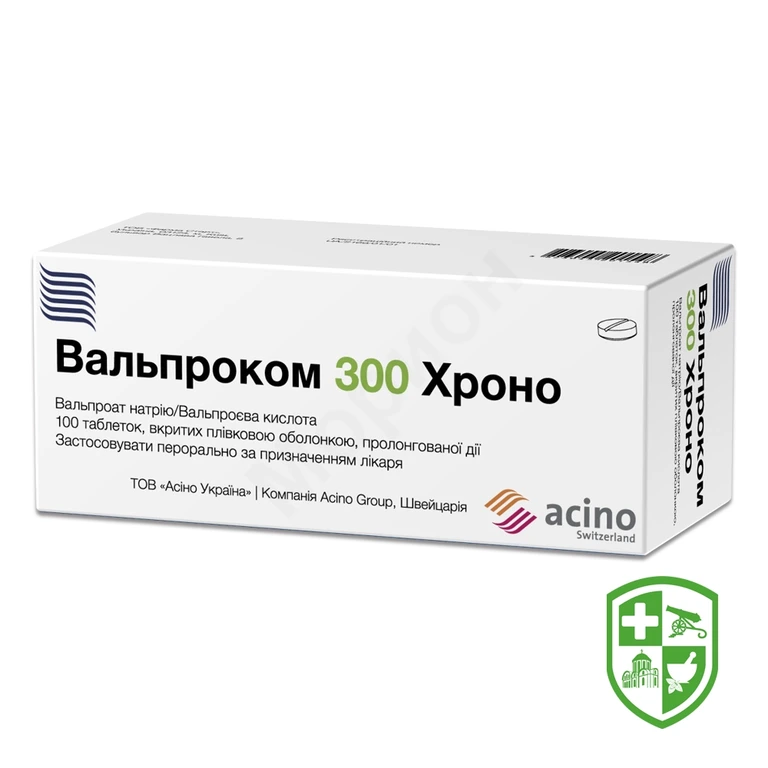 Вальпроком хроно табл. пролонг. 300 мг №100