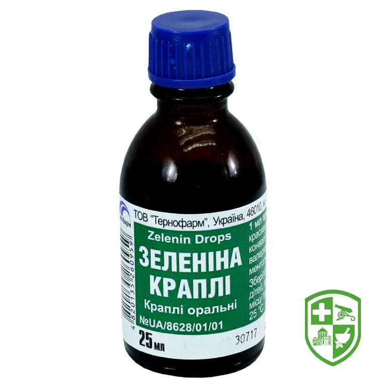 Зеленіна краплі крап. орал. 25.мл №1