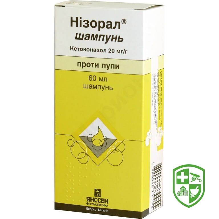 Нізорал шампунь 2 % 60.мл №1