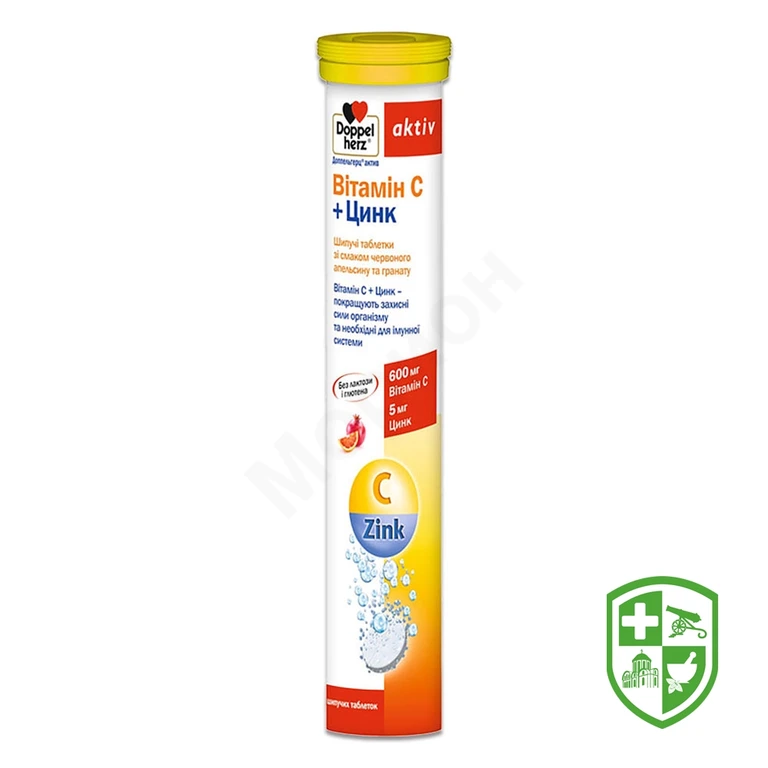Доппельгерц актив вітамін C+цинк табл. шип. 6,5 г