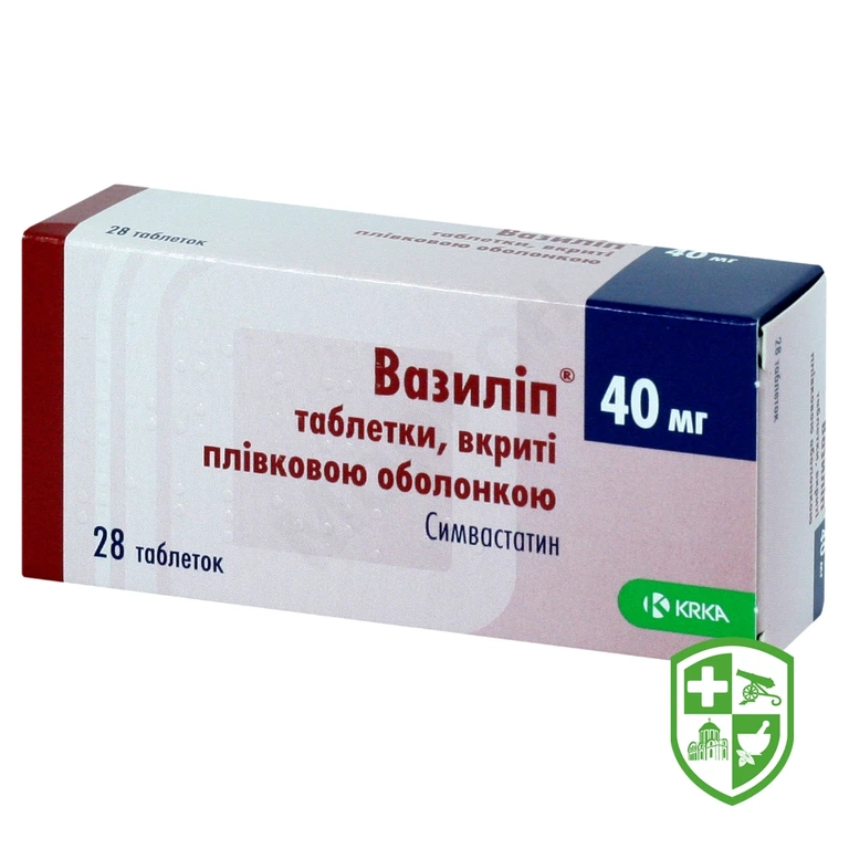 Вазиліп табл. 40 мг №28