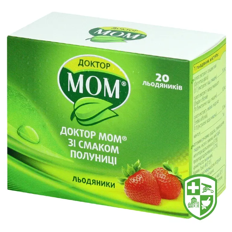 Доктор Мом льодяники зі смаком полуниці №20