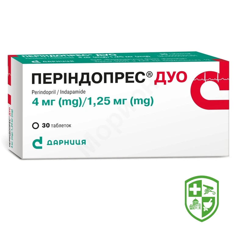 Періндопрес Дуо табл. 4 мг + 1,25 мг №30