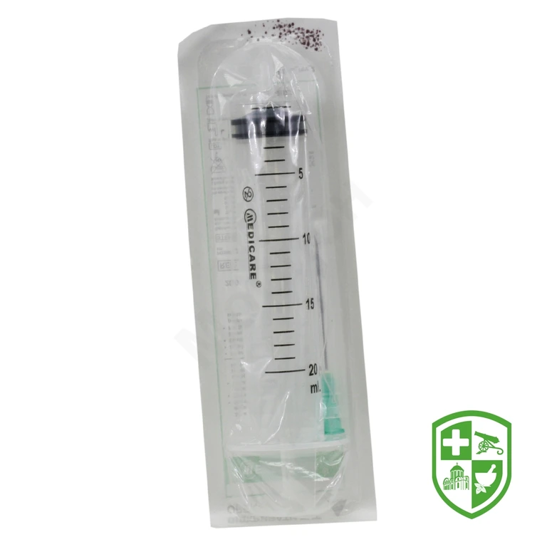 Шприц трикомпонентний Медікеа 20 мл, з голкою