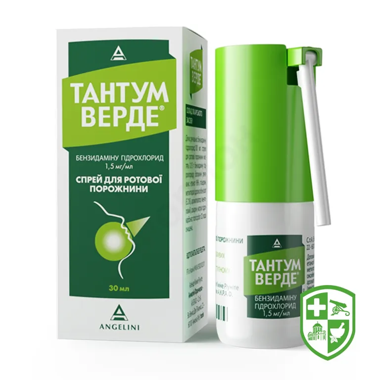 Тантум верде спрей д/рот. порожнини 1,5 мг/мл 30.мл №1