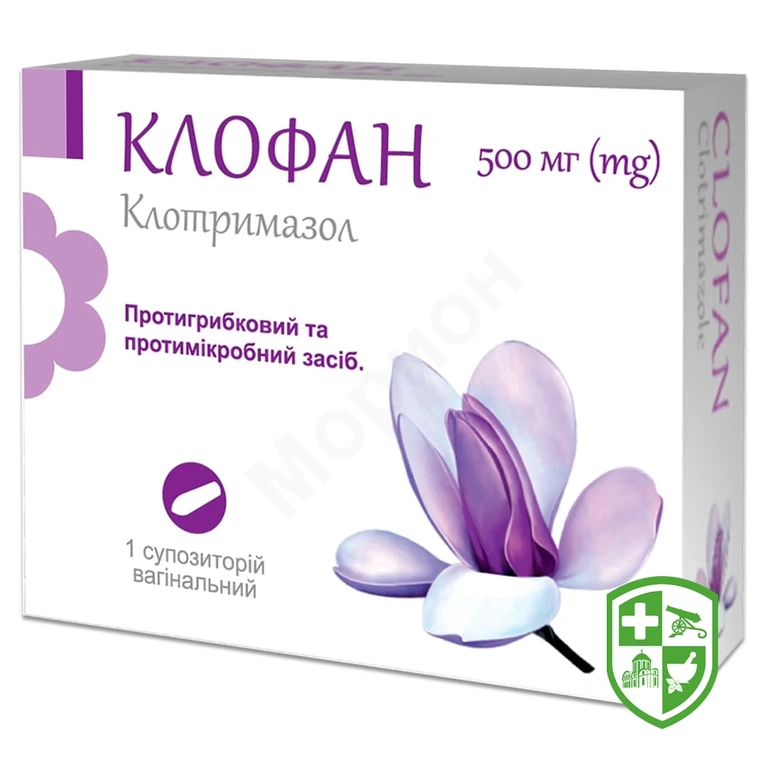 Клофан супп. вагінал. 500 мг №1