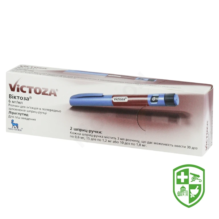 Віктоза р-н д/ін. 6 мг/мл 3.мл №2