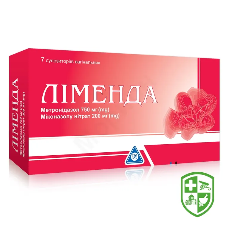 Ліменда супп. вагінал. 750 мг + 200 мг №7