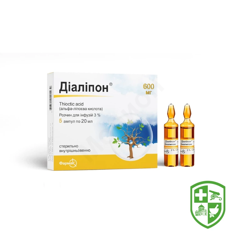 Діаліпон р-н д/інф 30 мг/мл 20.мл №5