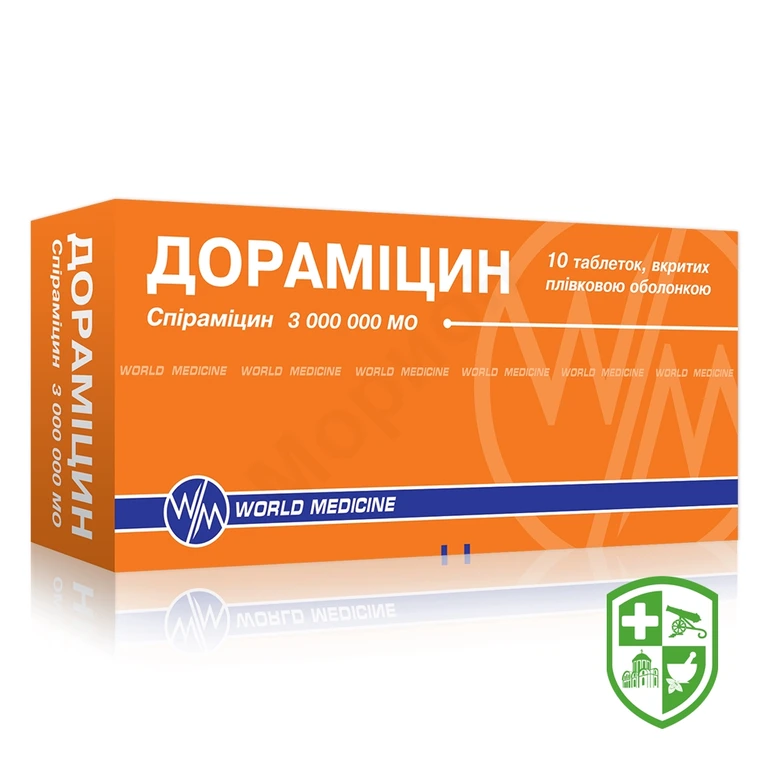 Дорамiцин табл. 3000000 МО №10