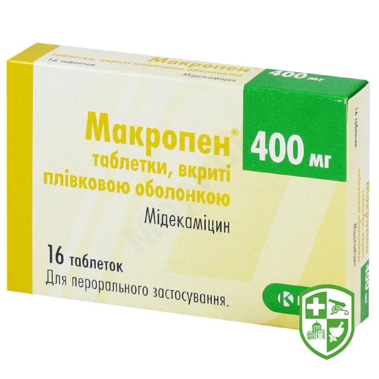 Макропен табл. 400 мг №16