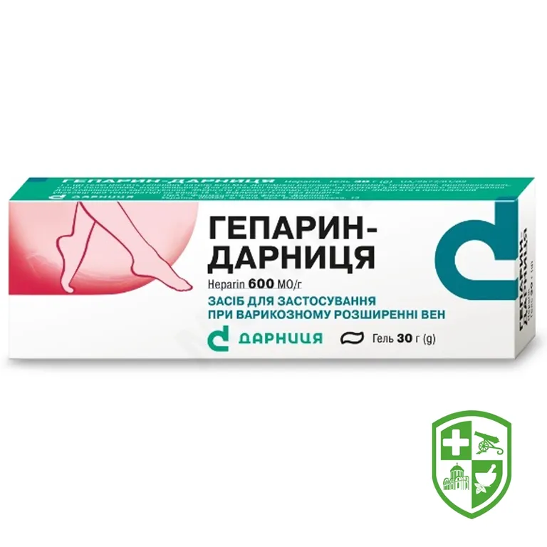 Гепарин гель 600 МО/г 30.г №1