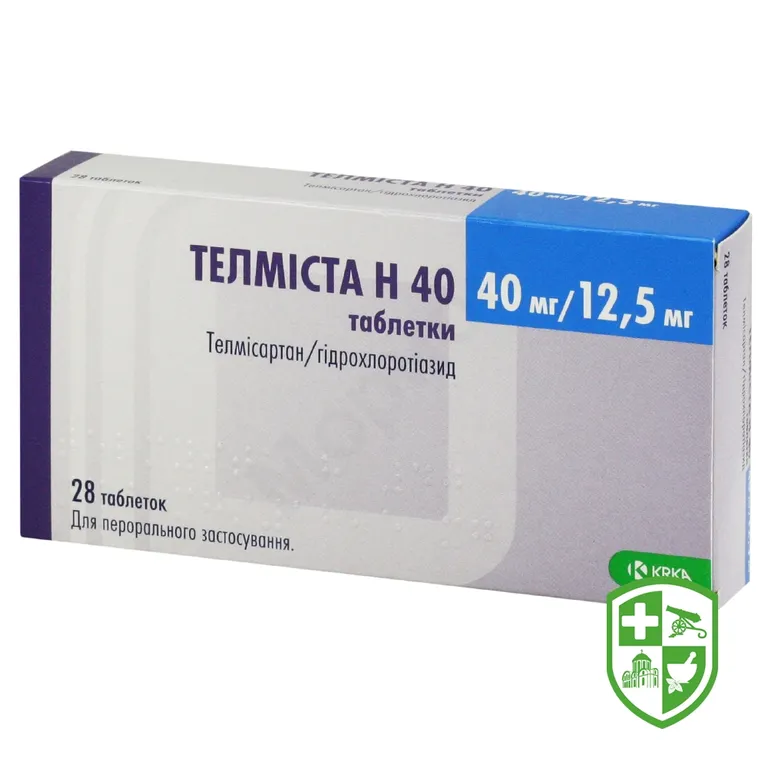 Телміста Н табл. 40 мг + 12,5 мг №28