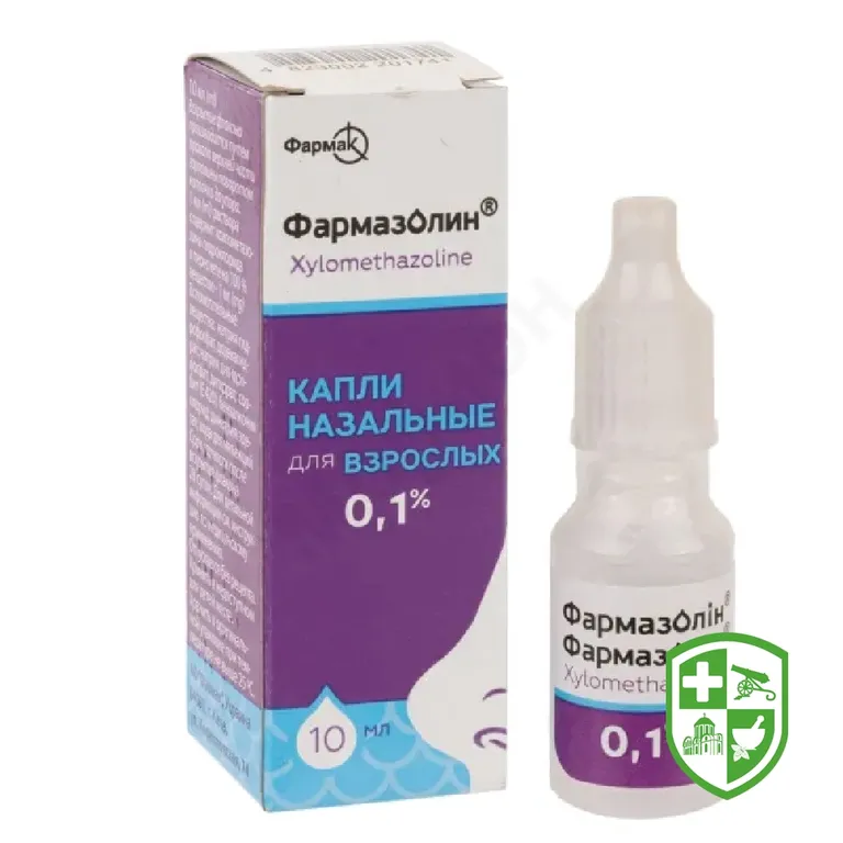 Фармазолін крап. назал. 0,1 % 10.мл №1