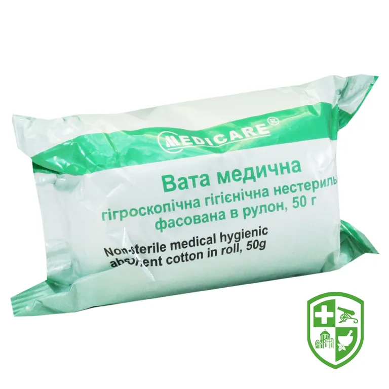 Вата нестерильна Медікеа 50 г