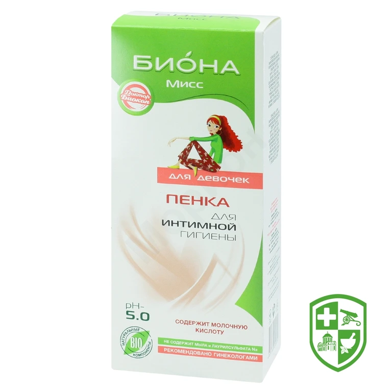 Біона міс піна для інтимної гігієни для дівчаток Доктор Біокон 150 мл