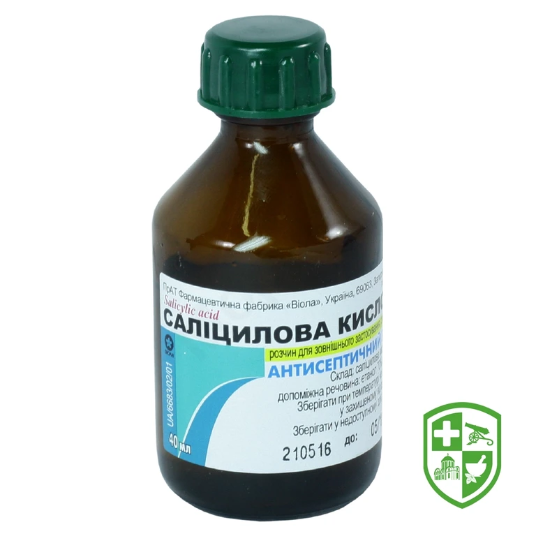 Саліцилова кислота р-н спирт 1 % 40.мл