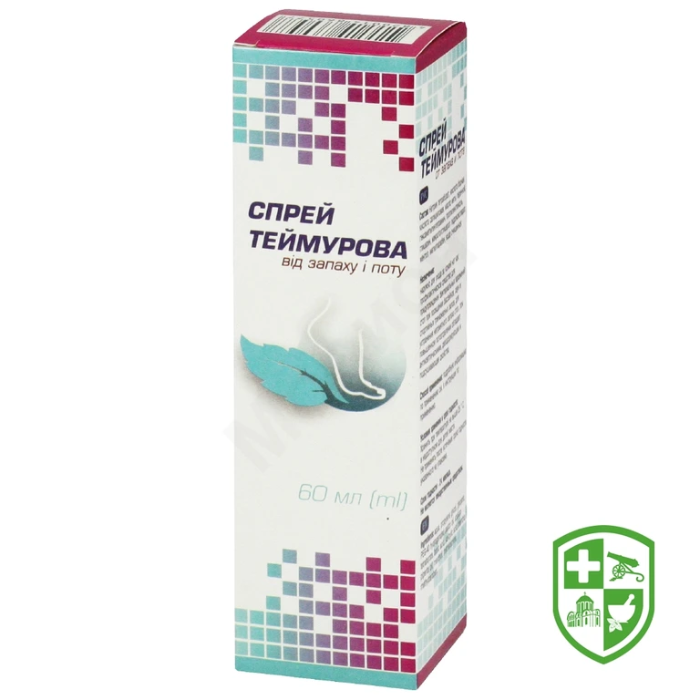 Теймурова спрей спрей 60 мл, д/догляду за шкірою ніг