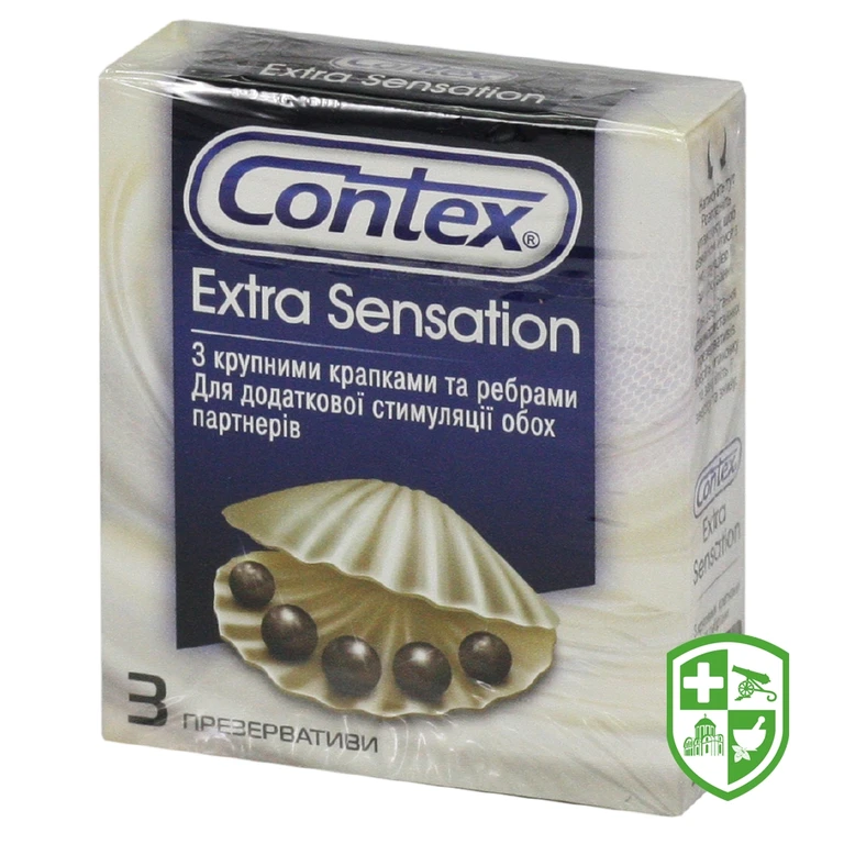 Презервативи Контекс зі змаскою з великими крапками і ребрами