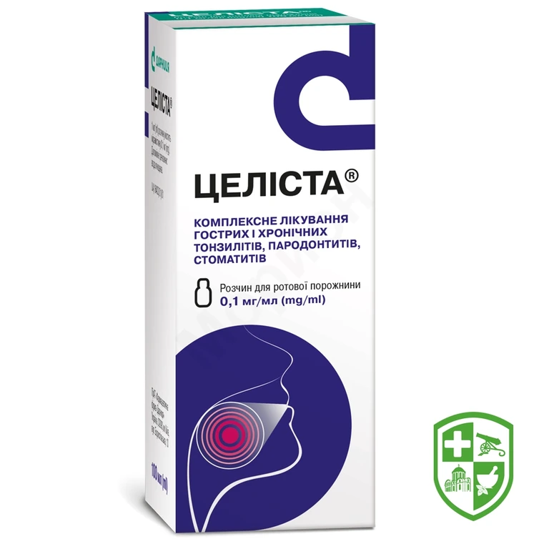 Целіста полоскання д/ротов порожн 0,01 % 100.мл №1