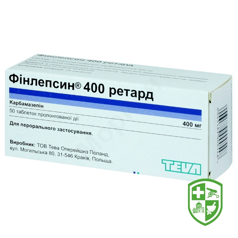 Фінлепсин ретард табл. пролонг. 400 мг №50