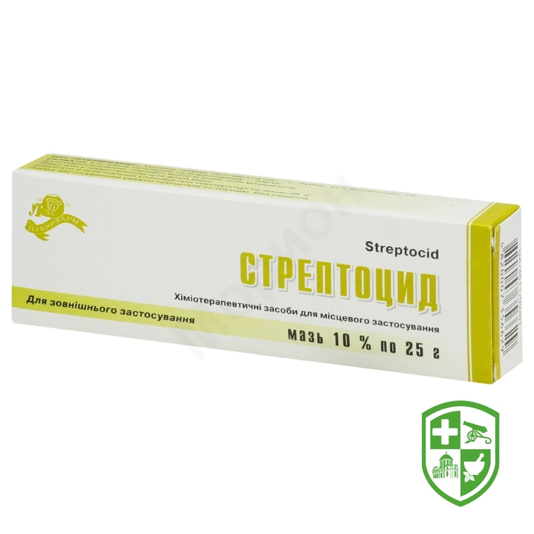 Стрептоцид мазь 10 % 25.г туба