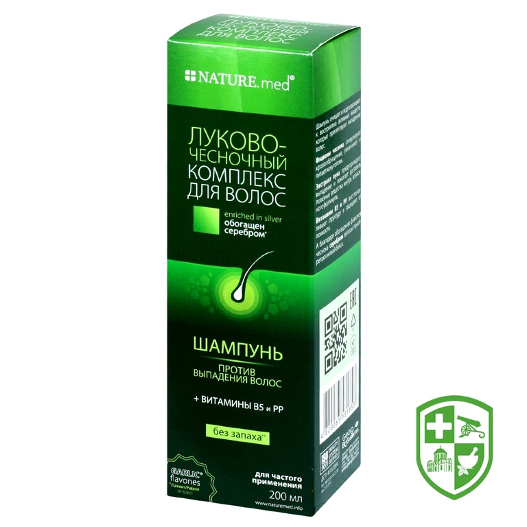 Шампунь Натур.мед цибульно-часниковий комплекс для волосся 200 мл