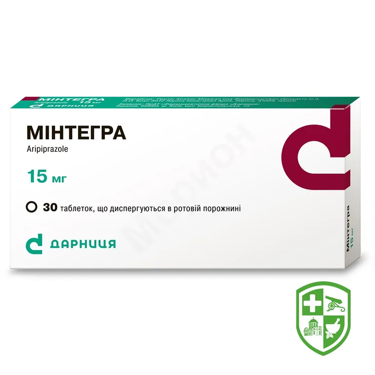 Мінтегра табл. дисперг. 15 мг №30
