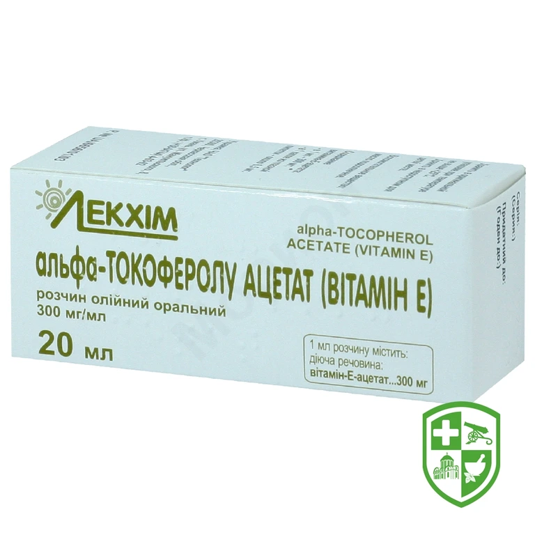 Вітамін E р-н олійн. 30 % 20.мл №1