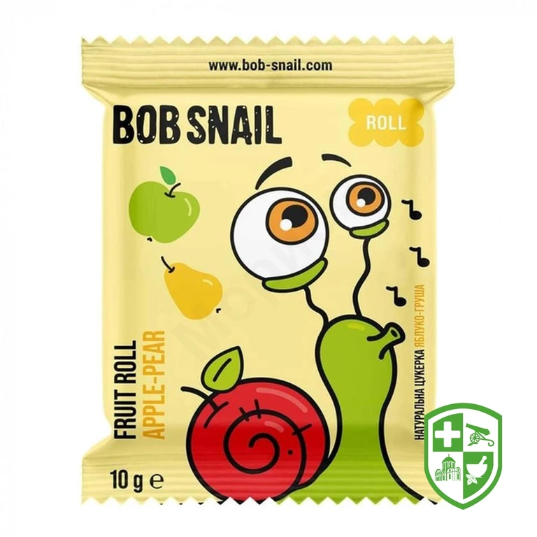 Цукерки Равлик Боб 10 г, яблуко-груша