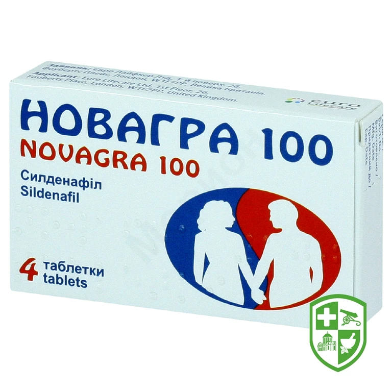 Новагра табл. 100 мг №4