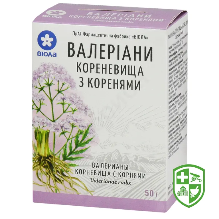Валеріани кореневища з коренням кореневища та коріння 50.г №1
