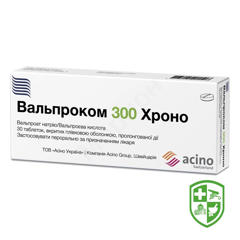 Вальпроком хроно табл. пролонг. 300 мг №30