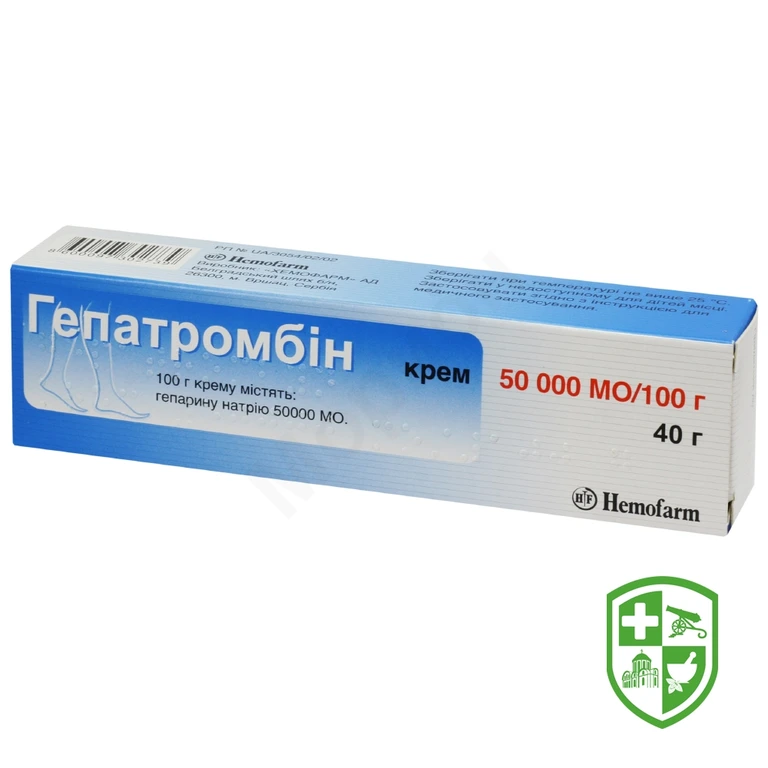 Гепатромбін крем 500 МО/г 40.г №1