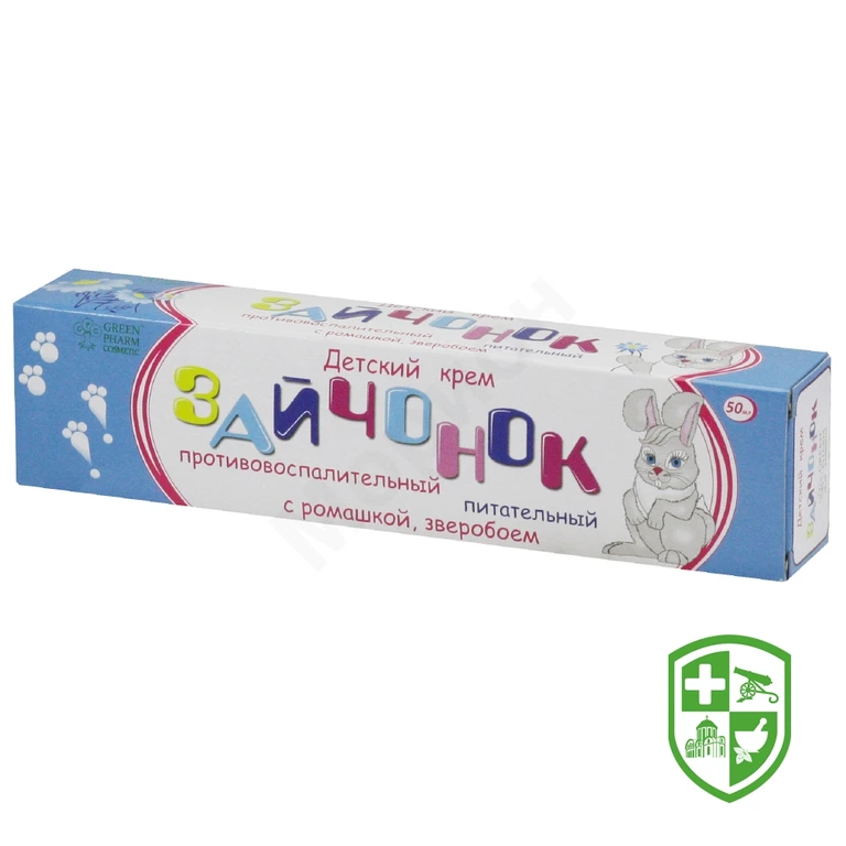 Крем дитячий Зайченя поживний з ромашкою, звіробоєм