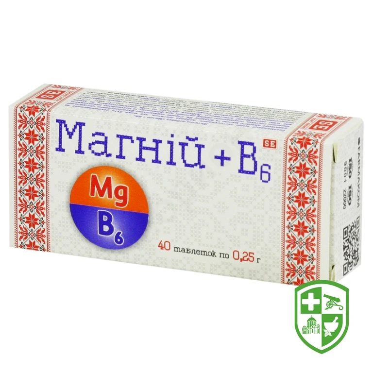 Магній + B6 табл. 250 мг №40
