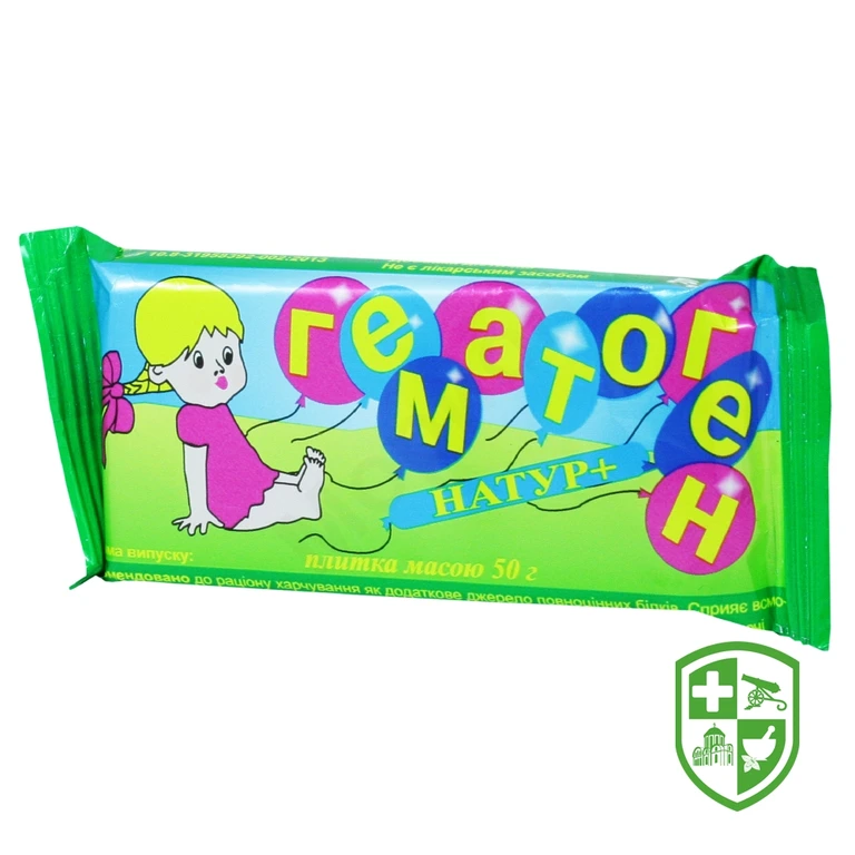 Гематоген плитка 50.г без добавок