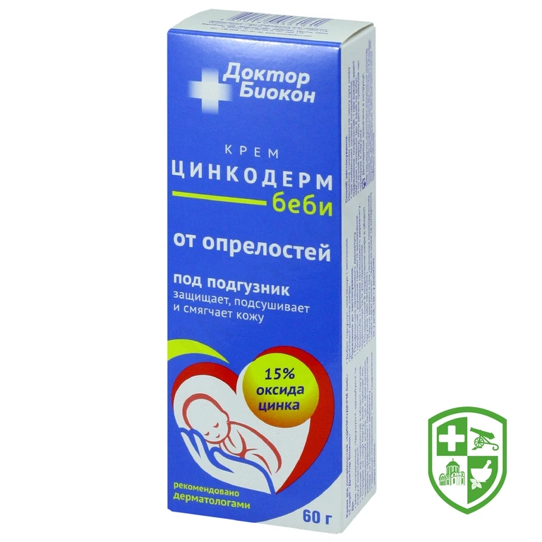 Доктор Біокон крем від опрілості Цинкодерм бебі 60 г