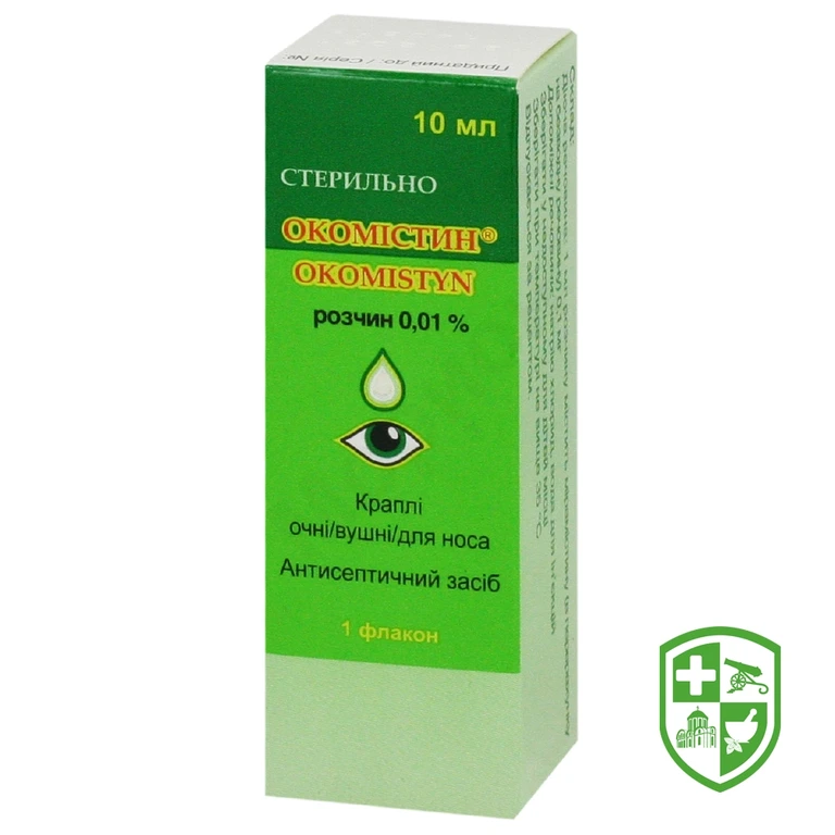 Окомістин крап очні/вушн, д/носа 0,01 % 10.мл №1