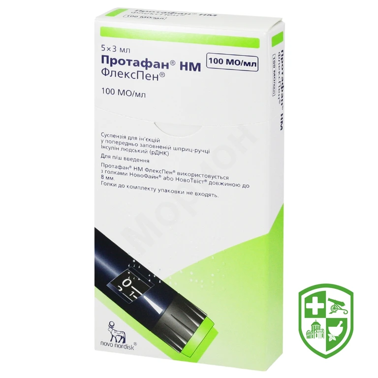 Протафан HM флекспен сусп. д/ін. 100 МО/мл 3.мл №5
