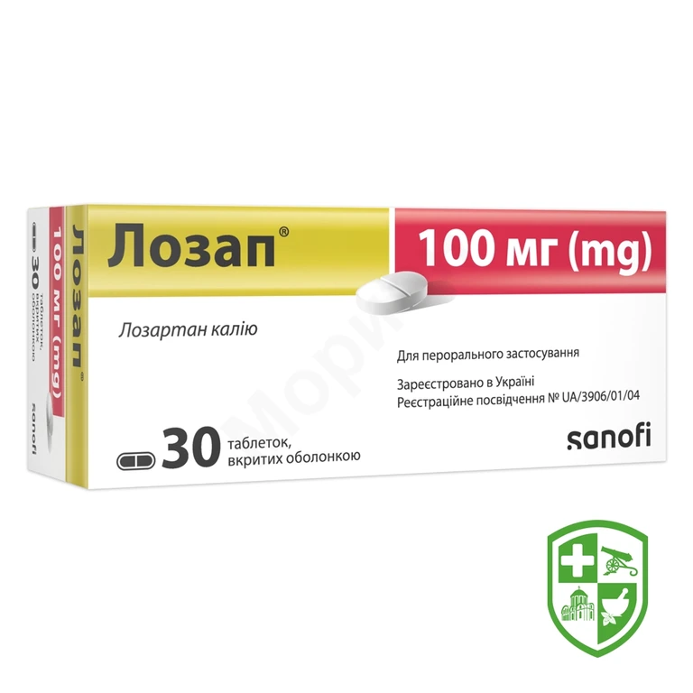 Лозап табл. 100 мг №30