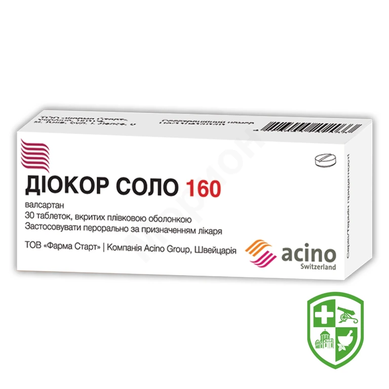 Діокор соло табл. 160 мг №30