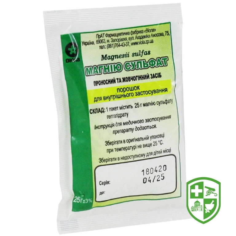 Магнію сульфат пор. 25.г пакет