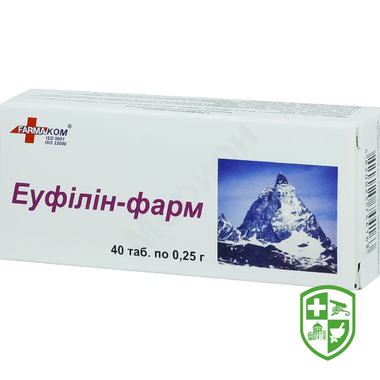 Еуфілін табл. 250 мг